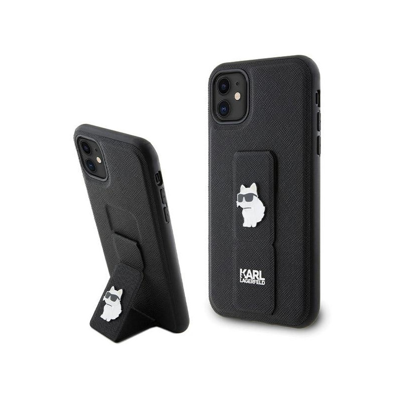 Kryt Karl Lagerfeld CHOUPETTE PINS pro iPhone 11 / iPhone XR - černý