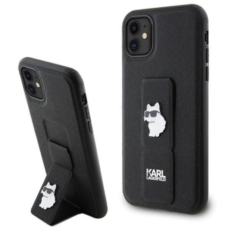 Kryt Karl Lagerfeld CHOUPETTE PINS pro iPhone 11/XR - černý