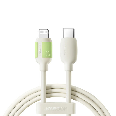 Kabel Joyroom S-A53 30W USB-C na Lightning s fluorescenčním koncem 2 m - béžový