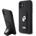 Kryt Karl Lagerfeld GRIPSTAND SAFFIANO iPhone 11/XR - černý