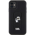 Kryt Karl Lagerfeld GRIPSTAND SAFFIANO iPhone 11/XR - černý