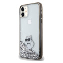 Kryt Karl Lagerfeld LIQUID GLITTER Choupette pro iPhone 11/XR - transp