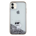 Kryt Karl Lagerfeld LIQUID GLITTER Choupette pro iPhone 11/XR - transp