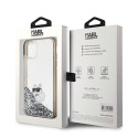 Kryt Karl Lagerfeld LIQUID GLITTER Choupette pro iPhone 11/XR - transp