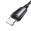 Kabel Joyroom S-A50 Unlimited Series 3A USB-A na Lightning s magnetickým organizérem 1,2 m - šedý
