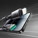 Kabel Joyroom S-A50 Unlimited Series 3A USB-A na Lightning s magnetickým organizérem 1,2 m - šedý