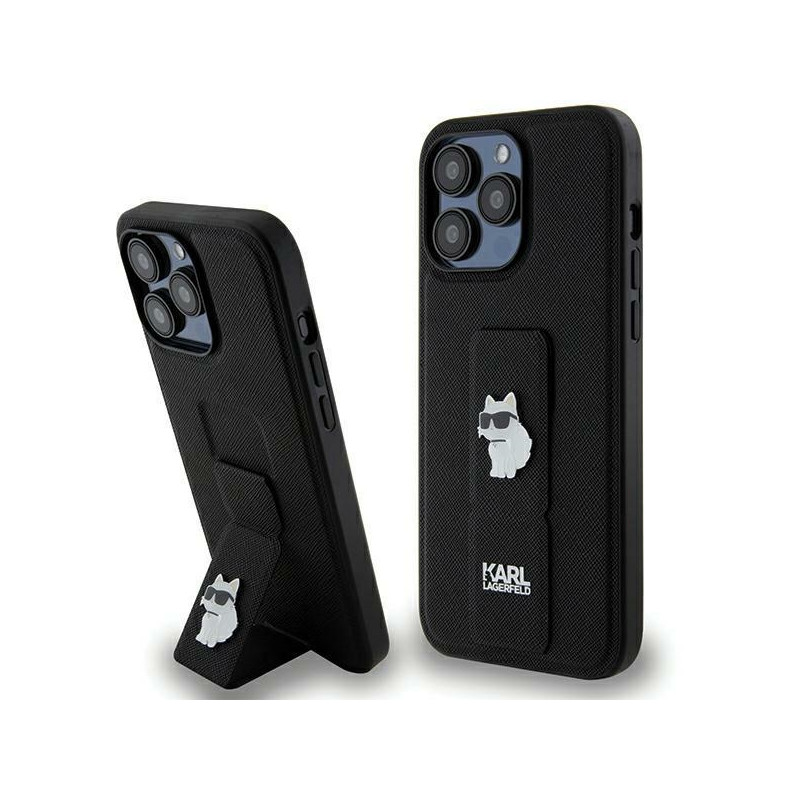 Kryt Karl Lagerfeld CHOUPETTE PINS pro iPhone 13 Pro Max - černý