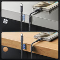 Kabel Joyroom S-A50 Unlimited Series 3A USB-A na USB-C s magnetickým organizérem 1,2 m - šedý
