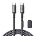 Kabel Joyroom S-A50 Unlimited Series 60W USB-C na USB-C s magnetickým organizérem 1,2 m - šedý