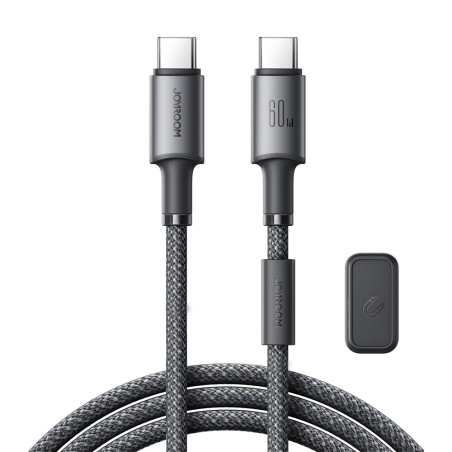 Kabel Joyroom S-A50 Unlimited Series 60W USB-C na USB-C s magnetickým organizérem 1,2 m - šedý