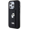 Kryt Karl Lagerfeld GRIPSTAND pro iPhone 14 Pro - černý