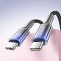 Joyroom S-A42 Crystal-Clear Series 60W USB-C - USB-C cable 1.2m - black