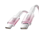 Joyroom S-A42 Crystal-Clear Series 60W USB-C - USB-C cable 1.2m - white