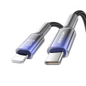 Joyroom S-A42 Crystal-Clear Series 30W USB-C - Lightning cable 1.2m - black