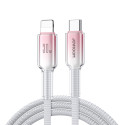 Joyroom S-A42 Crystal-Clear Series 30W USB-C - Lightning cable 1.2m - white