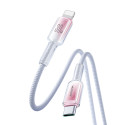 Joyroom S-A42 Crystal-Clear Series 30W USB-C - Lightning cable 1.2m - white