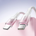 Joyroom S-A42 Crystal-Clear Series 30W USB-C - Lightning cable 1.2m - white