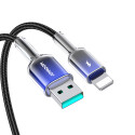 Joyroom S-A42 Crystal-Clear Series 3A USB-A - Lightning cable 1.2m - black
