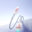 Joyroom S-A42 Crystal-Clear Series 3A USB-A - Lightning cable 1.2m - white