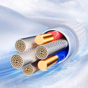 Joyroom S-A42 Crystal-Clear Series 3A USB-A - USB-C cable 1.2m - white