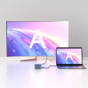 Hub USB-C 12v1 Wozinsky WHBC09Y8S multifunkční, s funkcí bezdrátového nabíjení, hliníkový, s kabelem 15 cm - šedý