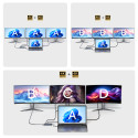 Hub USB-C 14v1 Wozinsky WDS03Y5S multifunkční, hliníkový, pro 3 monitory, s kabelem 15 cm - šedý