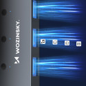 USB-A Hub Wozinsky WHS080YSS 4 x USB-A 3.0 with individual switches, aluminum, with 30 cm cable - gray