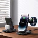Joyroom Nabíjecí stanice 4 v 1 JR-WQS02 iPhone AirPods Apple Watch skládací s Lightning konektorem - černá