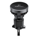 Acefast D40 Car Holder with Qi2 15W Magnetic Charger for Air Vent - Black
