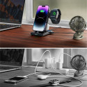 Joyroom Nabíjecí stanice 4 v 1 JR-WQS02 iPhone AirPods Apple Watch skládací s Lightning konektorem - černá