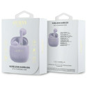 Guess Bluetooth headphones GUTWSJ14ESGU TWS + docking station purple/purple Printed Classic Logo