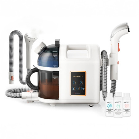 UWANT B200 12000Pa 1900W washing vacuum cleaner with Deep Cleaning steam cleaning function + steam nozzle - white