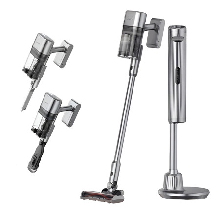 UWANT V100 Cordless Upright Vacuum Cleaner with Self-Emptying Station - Gray