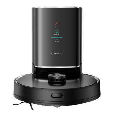 UWANT U100 Robot Vacuum Cleaner with Mopping Function + Charging/Cleaning Station - Black