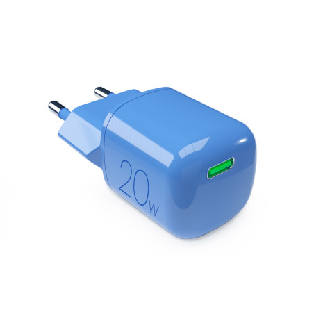 Nabíječka do sítě Puro 20W GaN USB-C - modrá