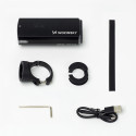 Přední světlo na kolo Wozinsky + kabel USB-C (3000 lm) - černé