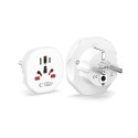 Cestovní adaptér Tech-Protect univerzální do EU - bílý