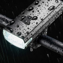 Přední světlo na kolo Wozinsky + kabel USB-C (3000 lm) - černé