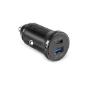 Nabíječka do auta SBS TECRPD25W 25W USB-A USB-C s Power Delivery - černá