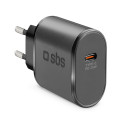 Nabíječka do sítě SBS TETR1CPD25 25W USB-C s Power Delivery - černá