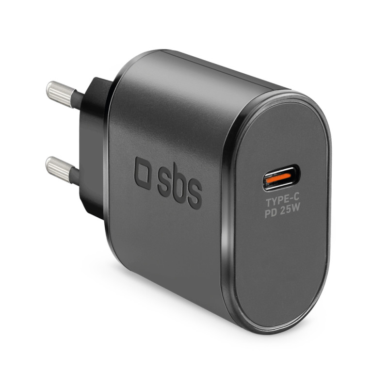 Nabíječka do sítě SBS TETR1CPD25 25W USB-C s Power Delivery - černá