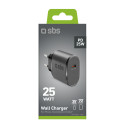 Nabíječka do sítě SBS TETR1CPD25 25W USB-C s Power Delivery - černá