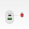 Nabíječka do sítě SBS TETRPD20W 20W USB-A USB-C s Power Delivery - bílá