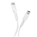 Kabel SBS TECABLETCC10W USB-C na USB-C Power Delivery 25W 1 m - bílý