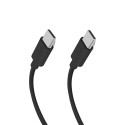 Kabel SBS TECABLETISSUETCK USB-C na USB-C 1,5 m 60W opletený - černý
