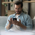 SBS TECABLETISSUETCK USB-C - USB-C 1.5m 60W braided cable - black