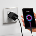 Kabel SBS TECABLETISSUETCK USB-C na USB-C 1,5 m 60W opletený - černý