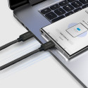 Kabel SBS TECABLETISSUETCK USB-C na USB-C 1,5 m 60W opletený - černý