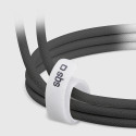 Kabel SBS TECABLETISSUETCK USB-C na USB-C 1,5 m 60W opletený - černý