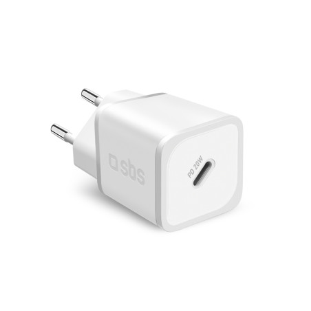 Nabíječka do sítě SBS TETRGAN1C20W 20W GaN s Power Delivery - bílá